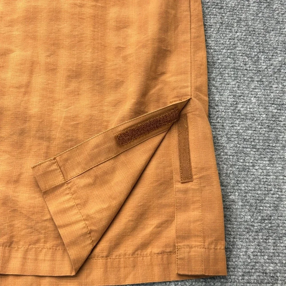 5.11 Tactical Shirt Men Large Orange Short Sleeve Snap Front Vented Conceal 511 - Picture 4 of 8